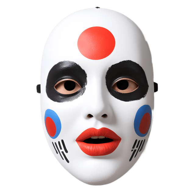 Free transparent PNG: Korean Tal Mask PNG with Transparent Background for Art and Craft Projects