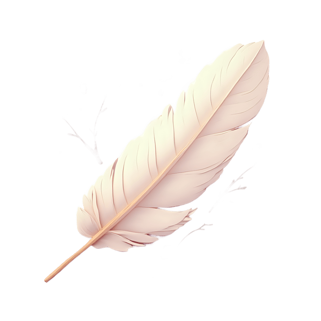 Free transparent PNG: Soft White Feather Surrounded by Petals  Free Downloadable PNG