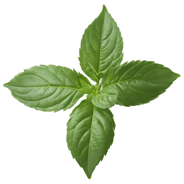 Free transparent PNG: Holy Basil Herb Transparent PNG for Herbal and Kitchen Design