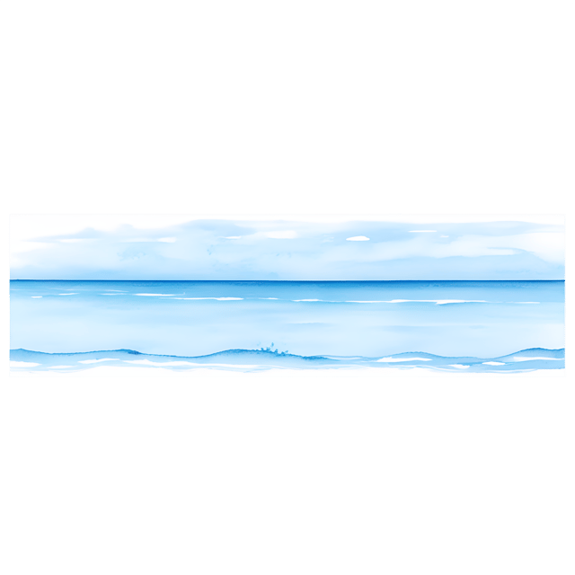 Free transparent PNG: Calm Ocean and Misty Horizon PNG Transparent Background