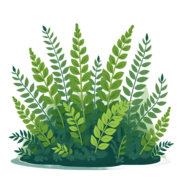 Free transparent PNG: Green Ferns Forest PNG Transparent Background for Nature Imagery