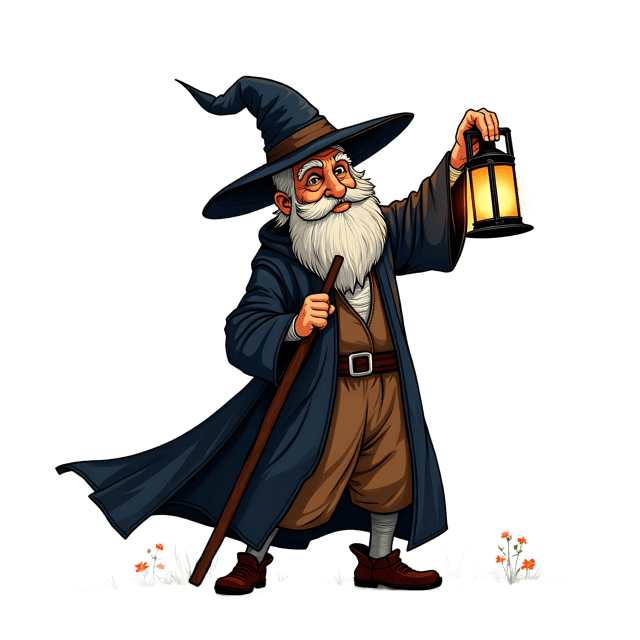 Free transparent PNG: Wizard with Lantern  Magic Clipart, free transparent png download