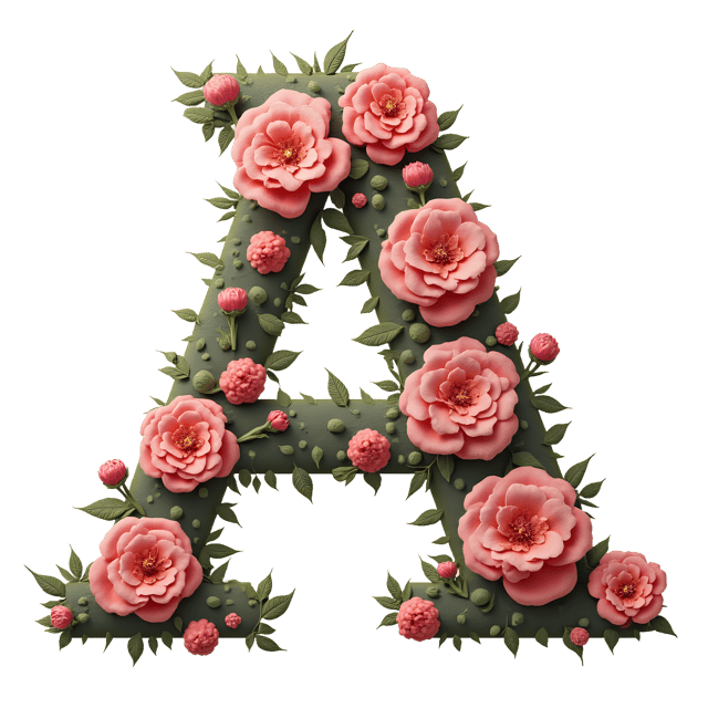 Free transparent PNG: Blooms Spelling A Transparent PNG for Decorative Use