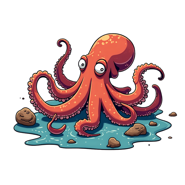 Free transparent PNG: Octopus Arm Reaching for Pirate Loot  Underwater Scene Clipart, free downloadable png