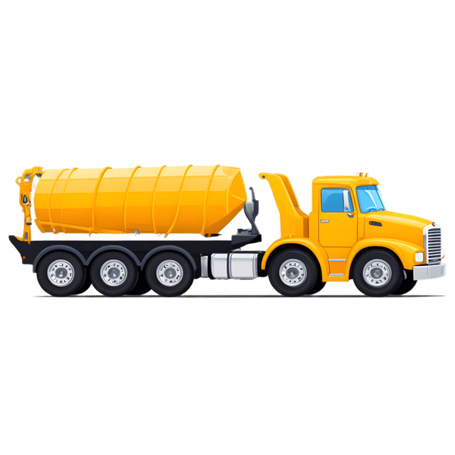 Free transparent PNG: Large Truck with Heavy Machinery PNG Transparent Background