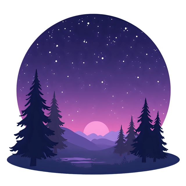 Free transparent PNG: Dusty Starlit Night  Purple Toned Sky Clipart, free downloadable png