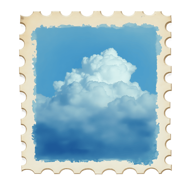 Free transparent PNG: Old Postage Stamp  Sky Blue Tone Historical Clipart, free downloadable png