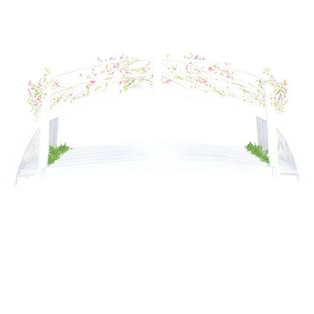 Free transparent PNG: Floral-Covered Footbridge PNG Design with Transparent Background