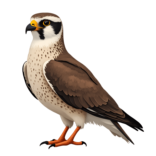 Free transparent PNG: Great Skua Bird Illustration with Brown and White Markings on Transparent Background