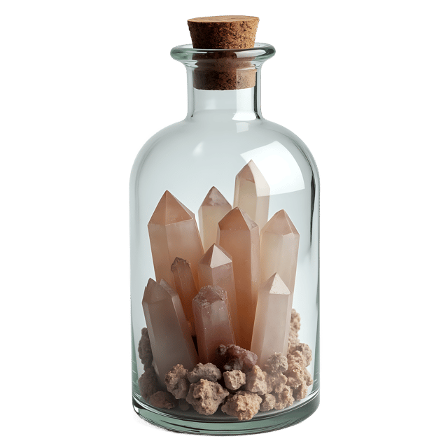 Free transparent PNG: Crystal Cluster in a Bottle PNG Clipart  Perfect for Decor and Mystical Designs