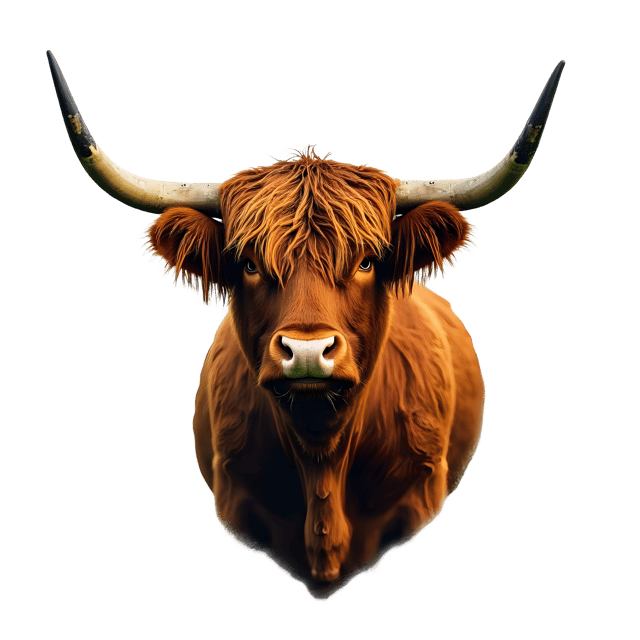 Free transparent PNG: Highland Cow PNG with Transparent Background for Art and Design