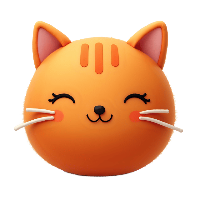 Free transparent PNG: Soft Orange Sphere with Embroidery PNG Design for Crafting and Clipart