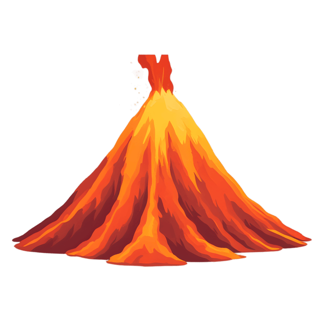 Free transparent PNG: Volcanic Landscape Transparent PNG Background for Nature and Travel Imagery