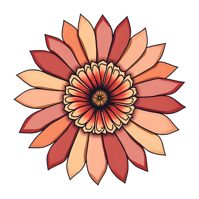 Free transparent PNG: Boho Patterned Petals  Free PNG Download