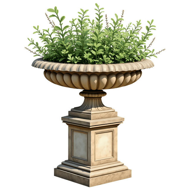Free transparent PNG: Large Giardini Urn  Classic Pedestal Design, free transparent png download