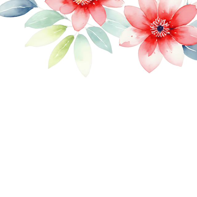 Free transparent PNG: Watercolor Flower Pattern PNG – Transparent Background Decorative Clipart