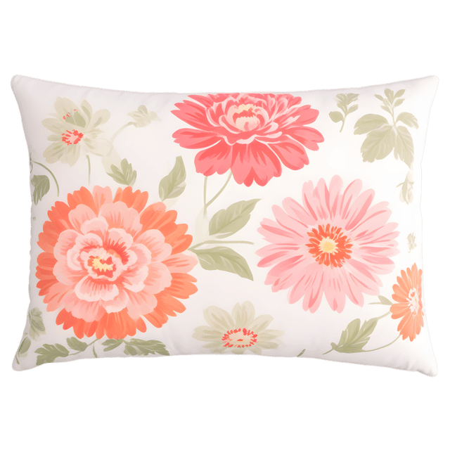 Free transparent PNG: Flower Pillow Transparent PNG for Decor and Crafts