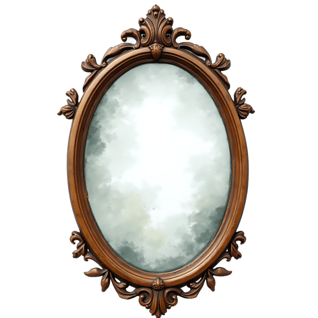 Free transparent PNG: Antique Mirror PNG  Perfect for Vintage Decor  Interior Design