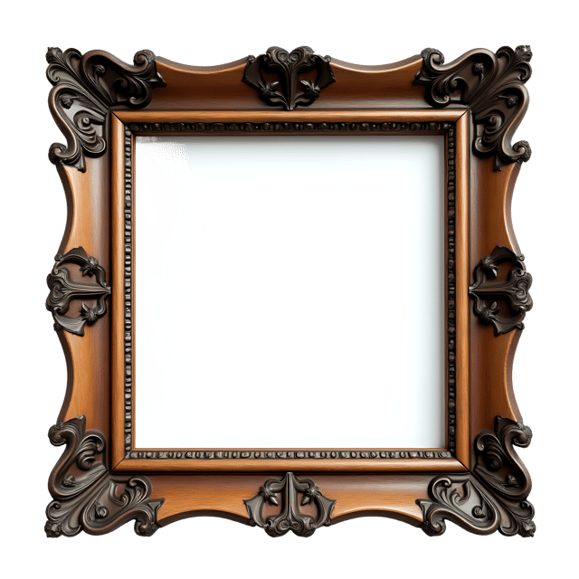 Free transparent PNG: Carved Wood Frame PNG Clipart  Perfect for Home Decor  Craft Projects