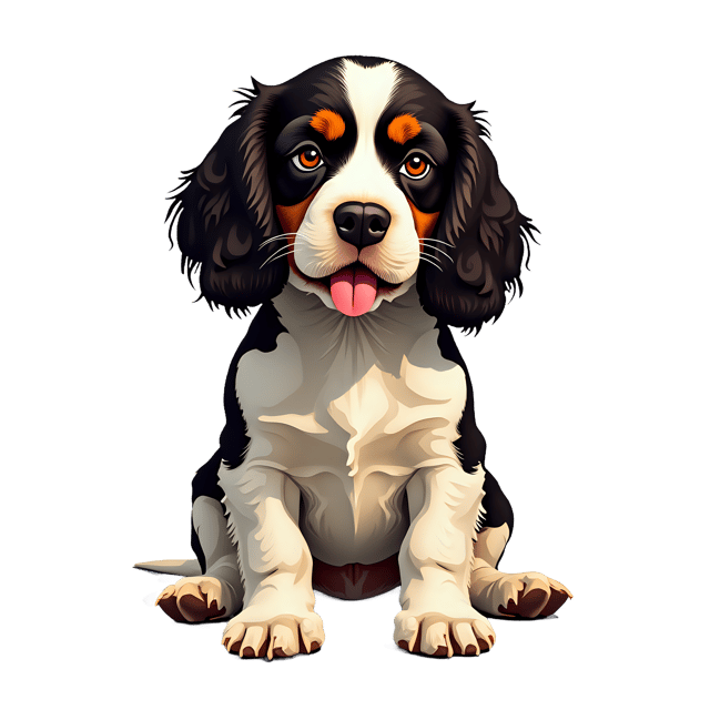 Free transparent PNG: English Springer Spaniel Dog PNG Clipart  Ideal for Pet Projects  Animal Lovers