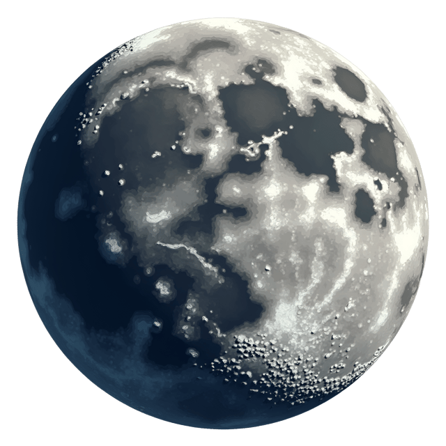 Free transparent PNG: Lunar Surface with Deep Craters and Jagged Mountains Clipart