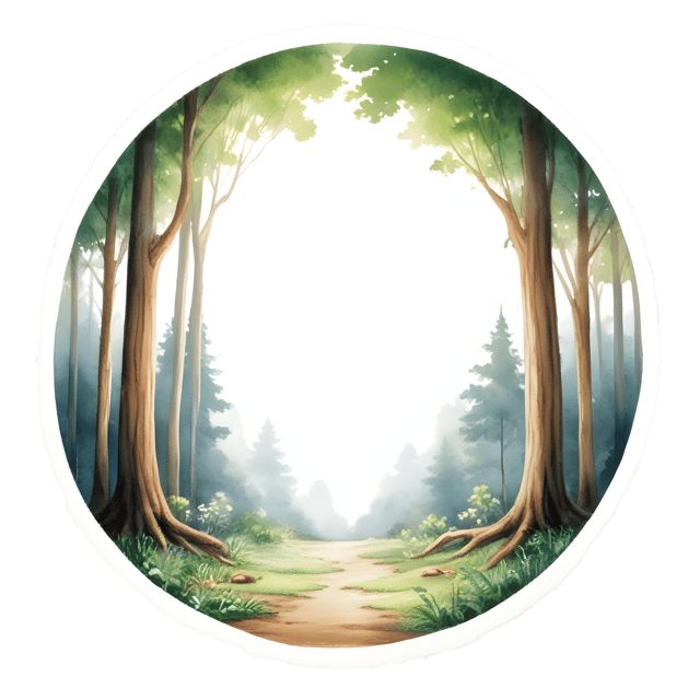 Free transparent PNG: Ancient Ring Forest Morning Glow PNG