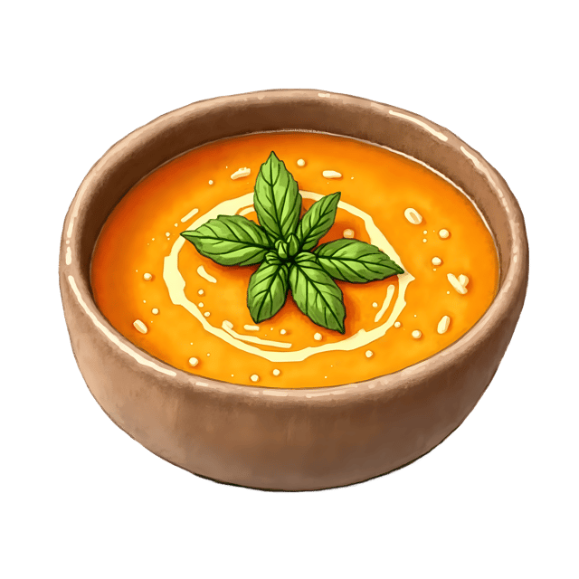 Free transparent PNG: Butternut Squash Soup  Recipe Clipart, free downloadable png