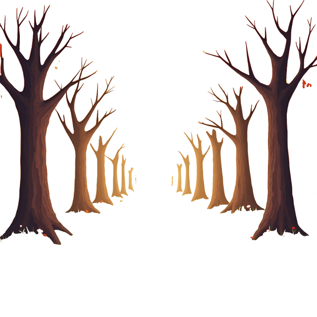 Free transparent PNG: Colorful Autumn Leaves Watercolor Illustration on Golden Pathway