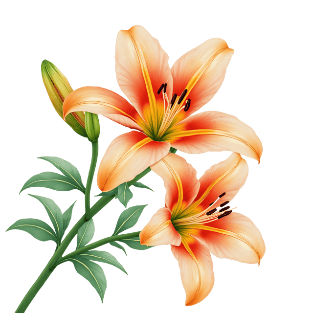 Free transparent PNG: Lilies in Bloom  Spring Clipart, free download png