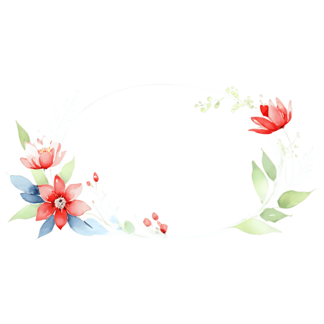Free transparent PNG: Blooming Garden Ornament - Watercolor Style Transparent PNG Illustration