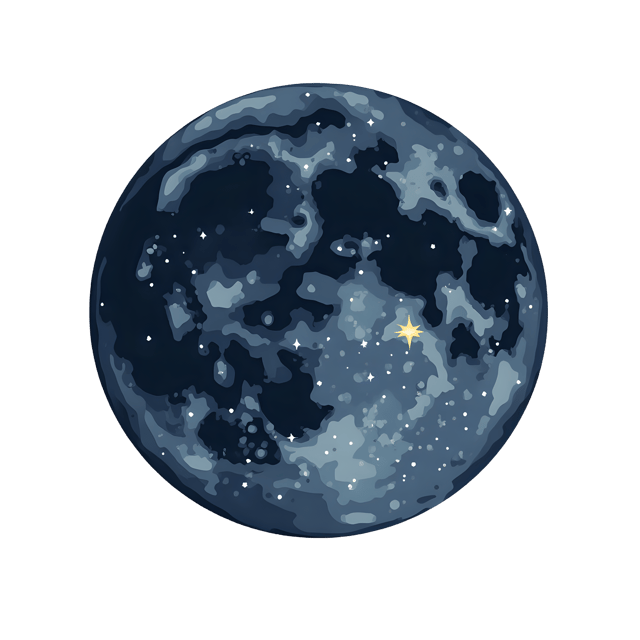 Free transparent PNG: Glowing Star Cluster Behind Moon  Space Clipart, free transparent png download
