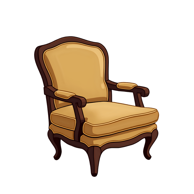 Free transparent PNG: Vintage Cartoon Chair PNG Clipart  Perfect for Interior Design  Decor Projects