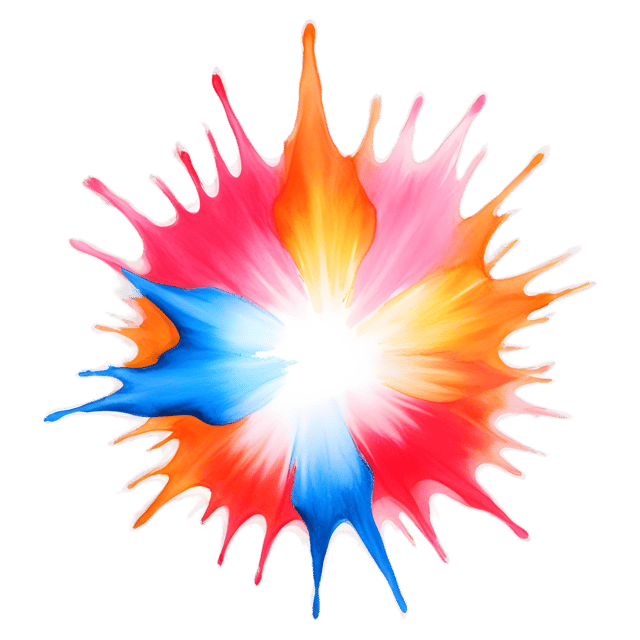 Free transparent PNG: Surreal Color Burst Transparent PNG Canvas
