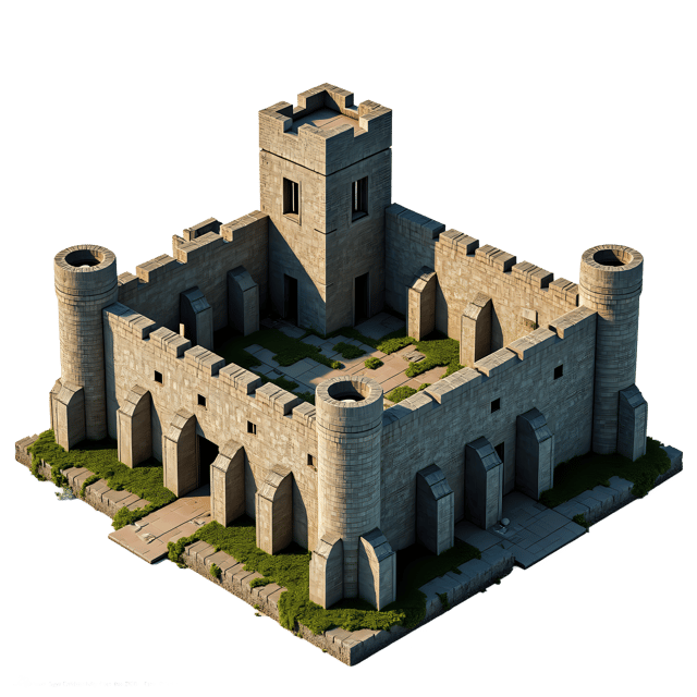 Free transparent PNG: Castle Ruins Diorama PNG Clipart  Perfect for Historical Projects and Decor