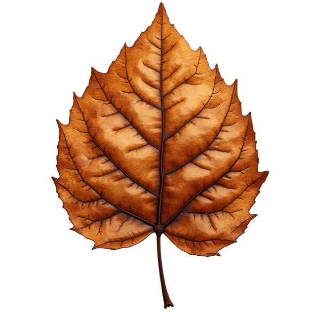 Free transparent PNG: Crinkled Dry Leaf Rusty Weathered Appearance Isolated on White Background