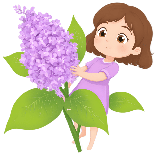 Free transparent PNG: Lilacs PNG Elegant Lilac Blooms in Transparent Background PNG Format for Floral Design and Decor