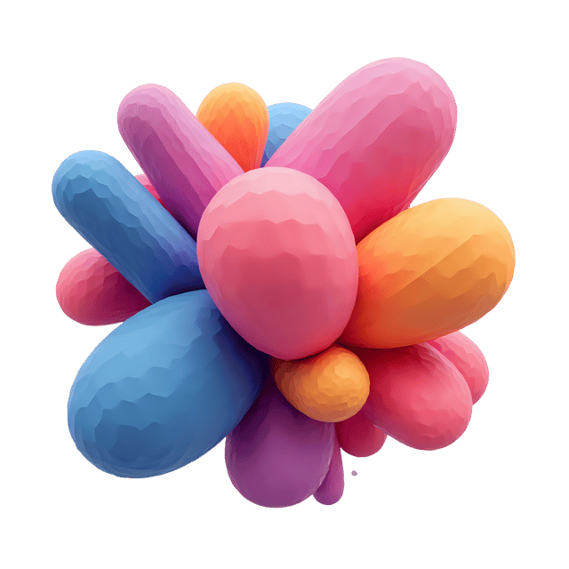 Free transparent PNG: Abstract Beautiful 3D Shapes PNG  Ideal for Art Projects, Decor  Creative Design