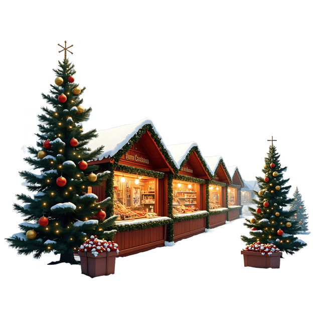 Free transparent PNG: Christmas Market PNG  Perfect for Holiday Decorations  Seasonal Crafts