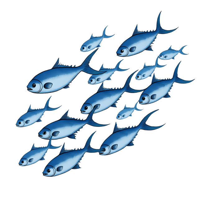 Free transparent PNG: Blue Fish School  Underwater Scene Clipart, free download png