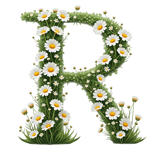 Free transparent PNG: Daisy Chain with Wildflowers Transparent PNG for Nursery and Craft Projects