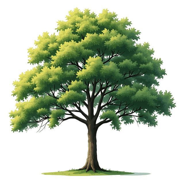 Free transparent PNG: Stately Beech Tree PNG Illustration with Smooth White Bark and Dappled Shade