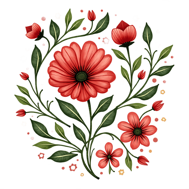 Free transparent PNG: Boho Bloom Swirl  Henna-Inspired Art, Free PNG Download