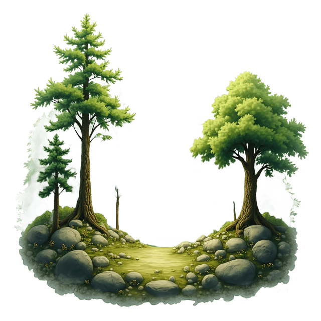 Free transparent PNG: Fantasy Forest Diorama PNG  Enchanted Landscapes for Decor, Crafts  Storytelling