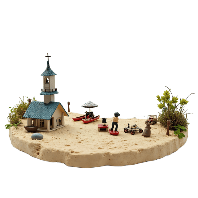 Free transparent PNG: Beach Diorama PNG Clipart  Perfect for Coastal Projects  Decor