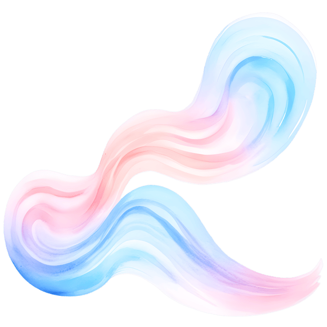 Free transparent PNG: Whimsical Color Waves PNG with Transparent Background