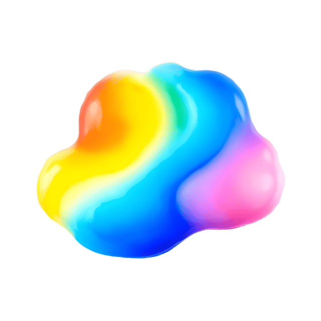 Free transparent PNG: Gradient Liquid PNG with Transparent Background for Artistic Design