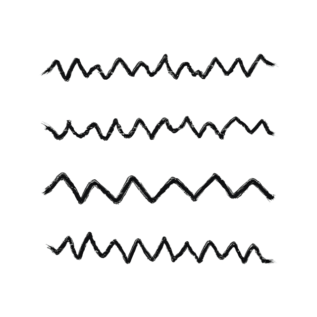 Free transparent PNG: Zigzag Line Set  Uneven Brush Texture Clipart, free transparent png download
