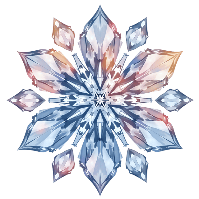 Free transparent PNG: Radiant Crystal Ornament PNG with Symmetrical Facets and Dazzling Shine