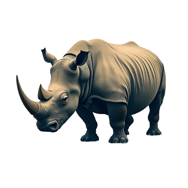 Free transparent PNG: Rhinoceros PNG Clipart  Ideal for Wildlife Projects  Educational Materials
