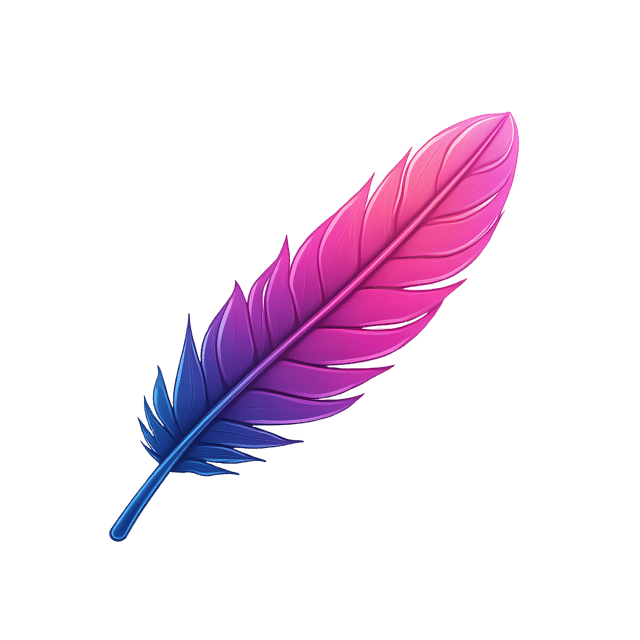 Free transparent PNG: Neon Feather  Modern Art Shine Clipart, free download png
